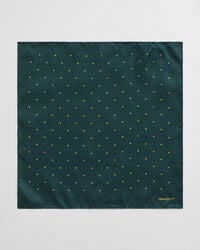 pochet met stippenprint - tartangroen
