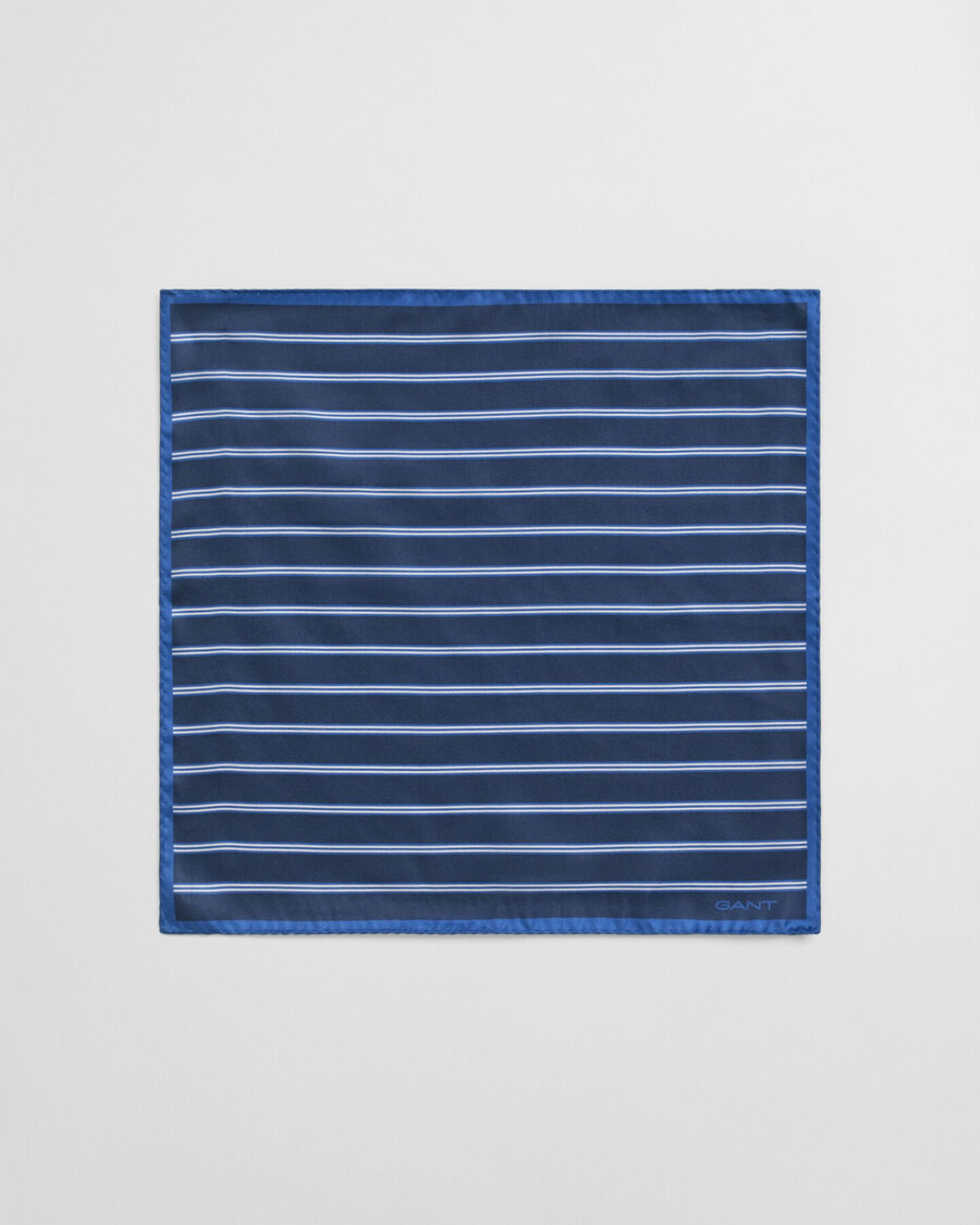 gestreept pochet - marineblauw