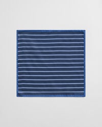 gestreept pochet - marineblauw