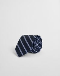 gestreepte stropdas - marine