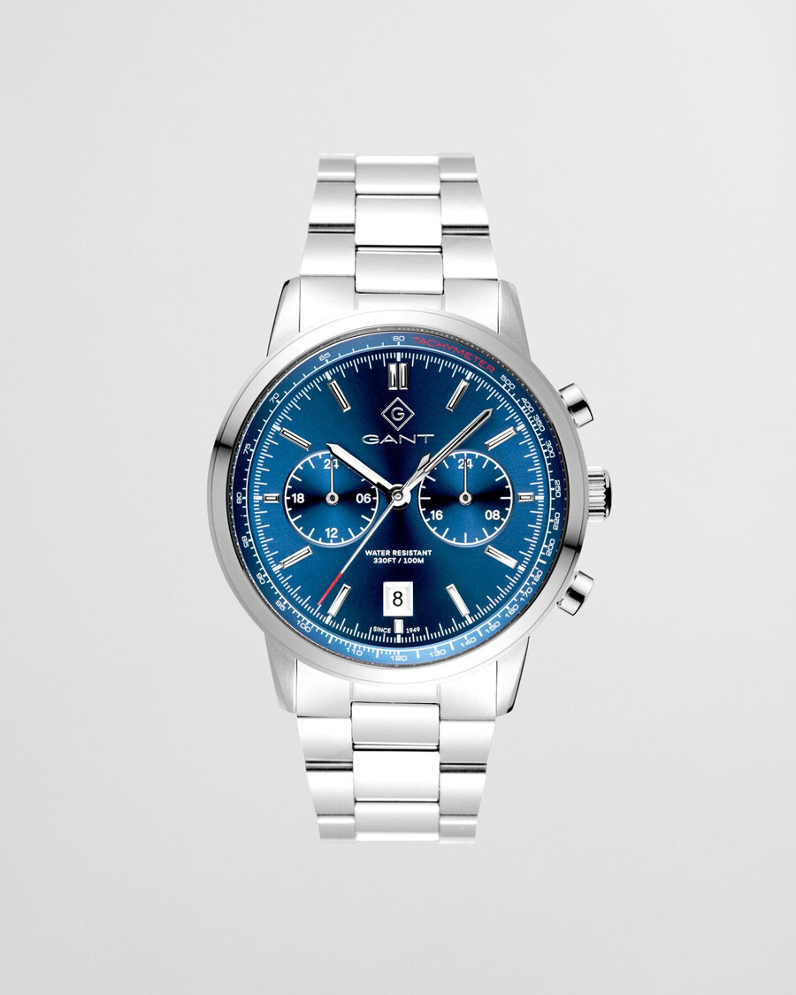 bergamo horloge - klassiek blauw