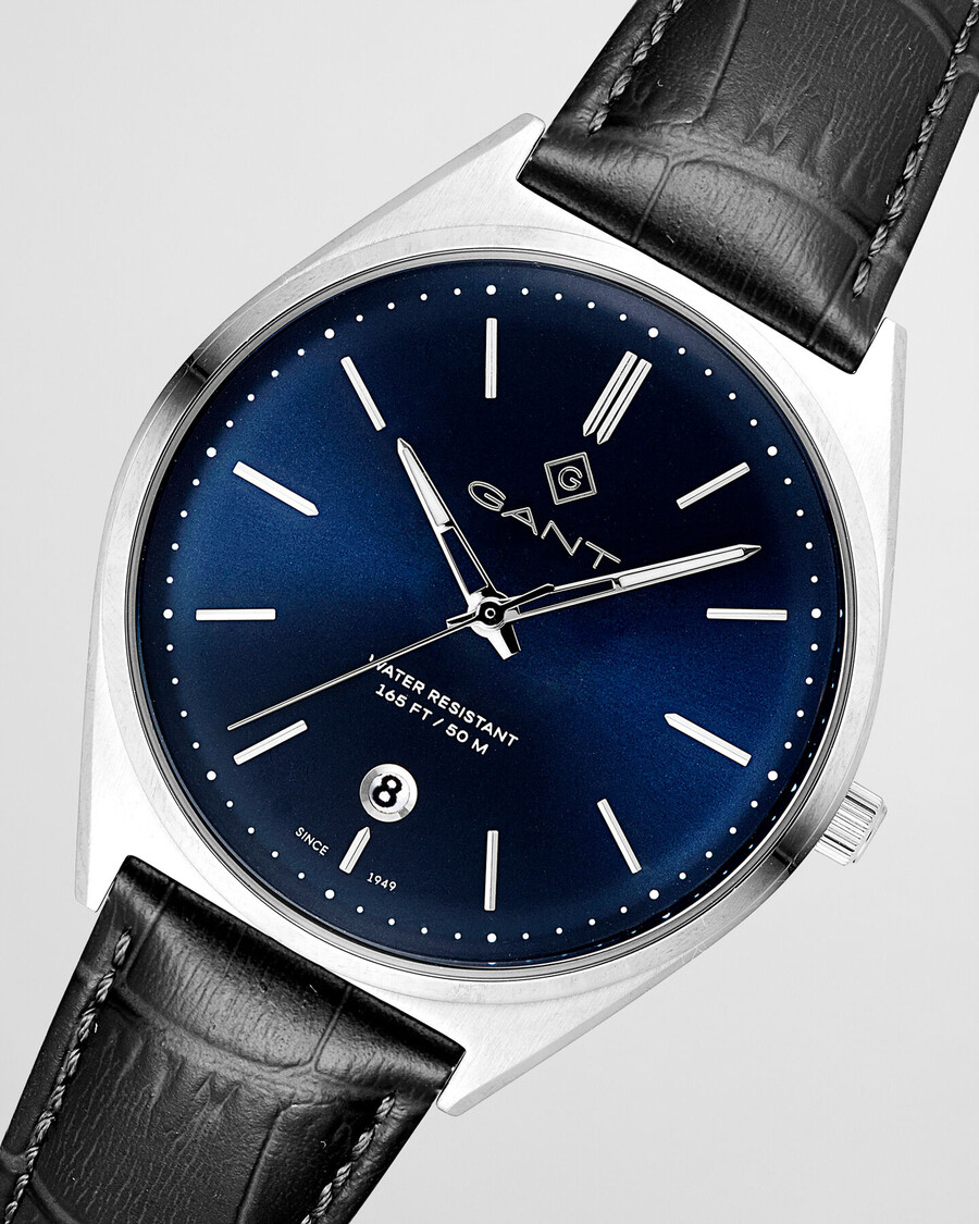 abington horloge - klassiek blauw