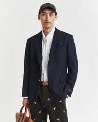 slim fit club bazer - avondblauw