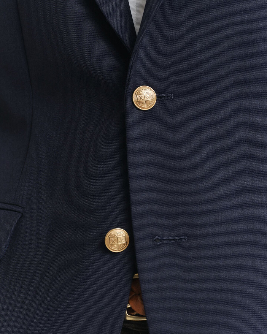 slim fit club bazer - avondblauw