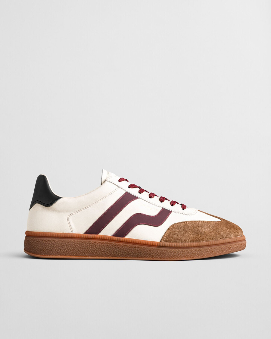 cuzmo leren sneakers - linnen