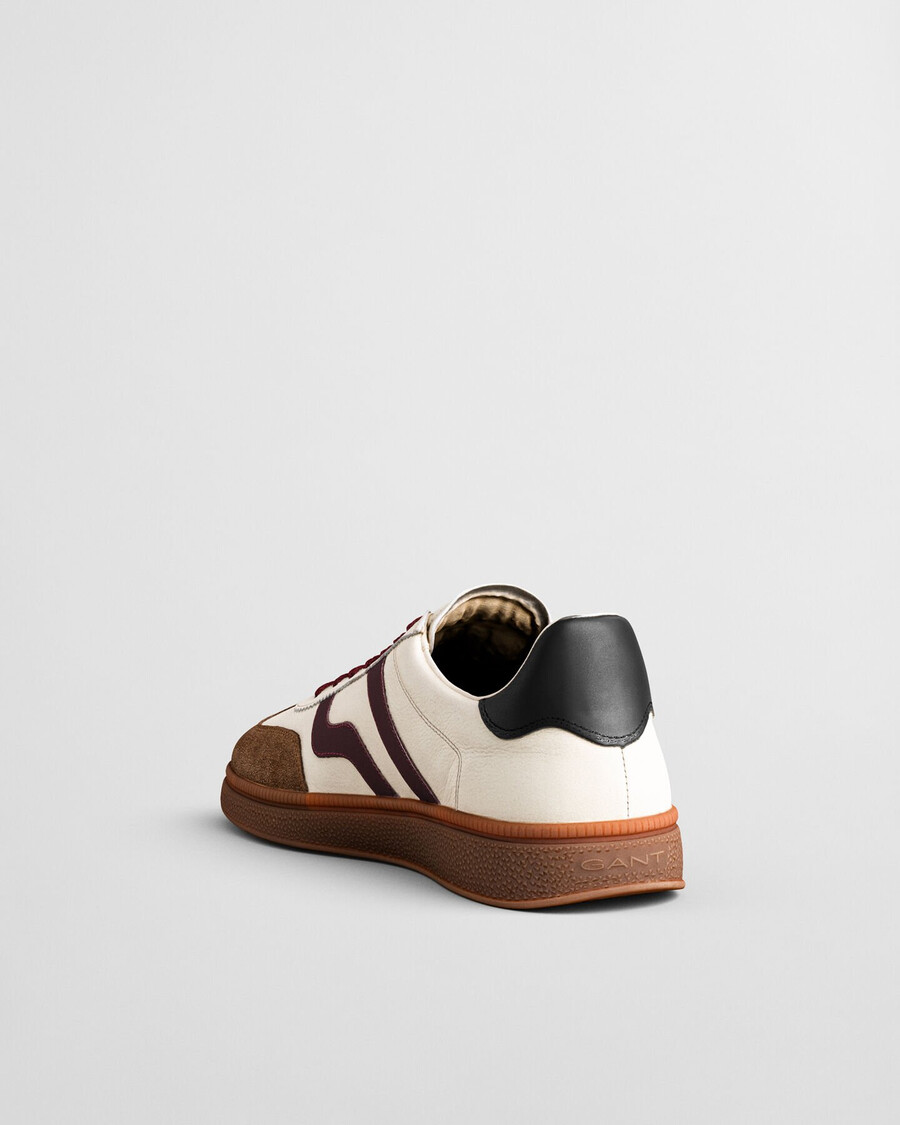 cuzmo leren sneakers - linnen