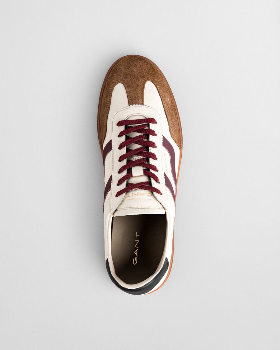 cuzmo leren sneakers - linnen