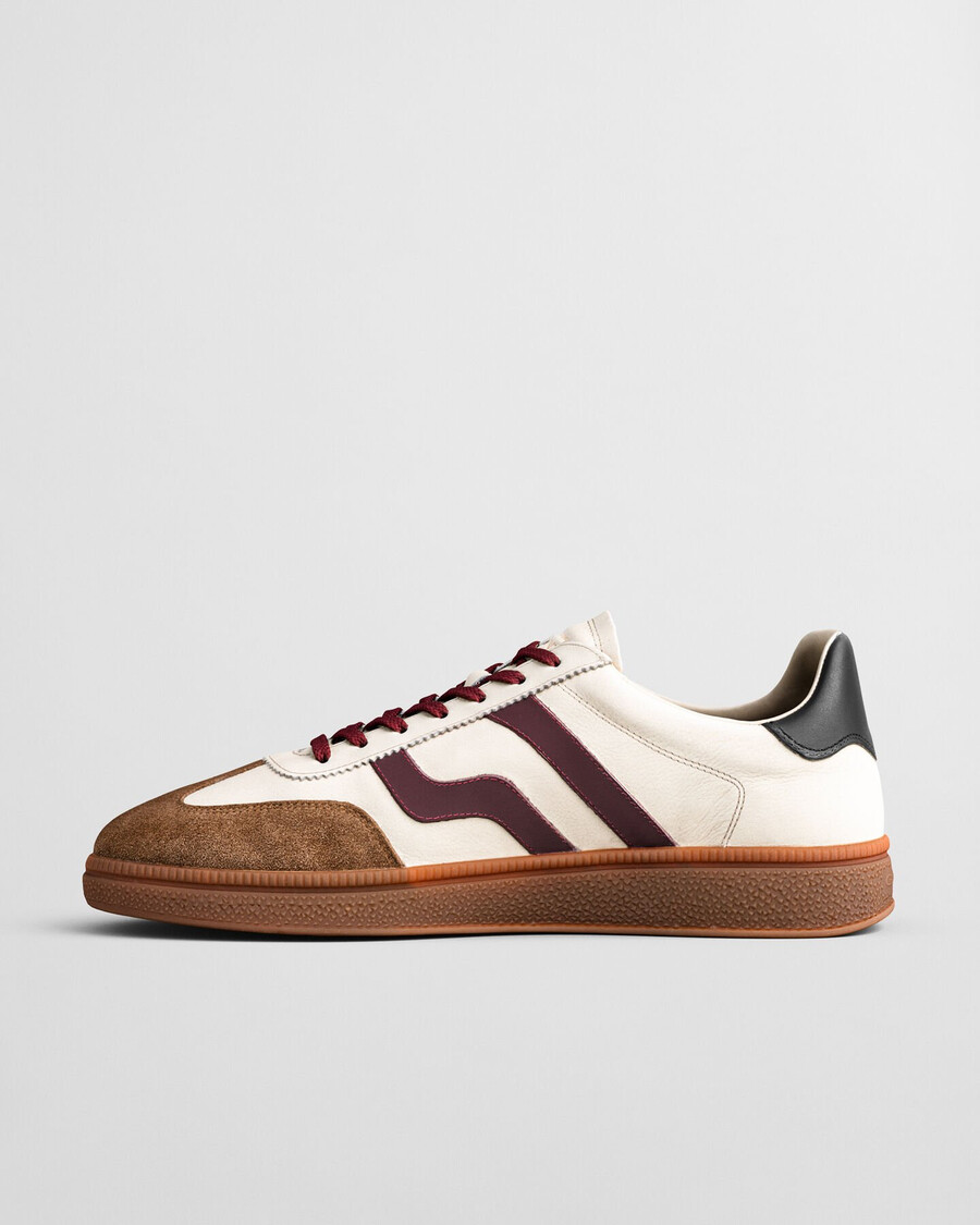 cuzmo leren sneakers - linnen
