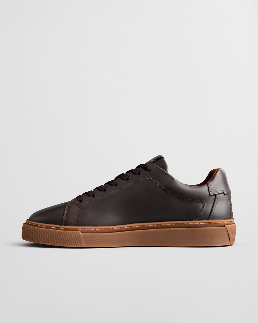 mcjulien leren sneakers - donkerbruin