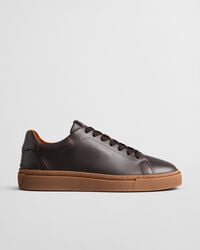 mcjulien leren sneakers - donkerbruin