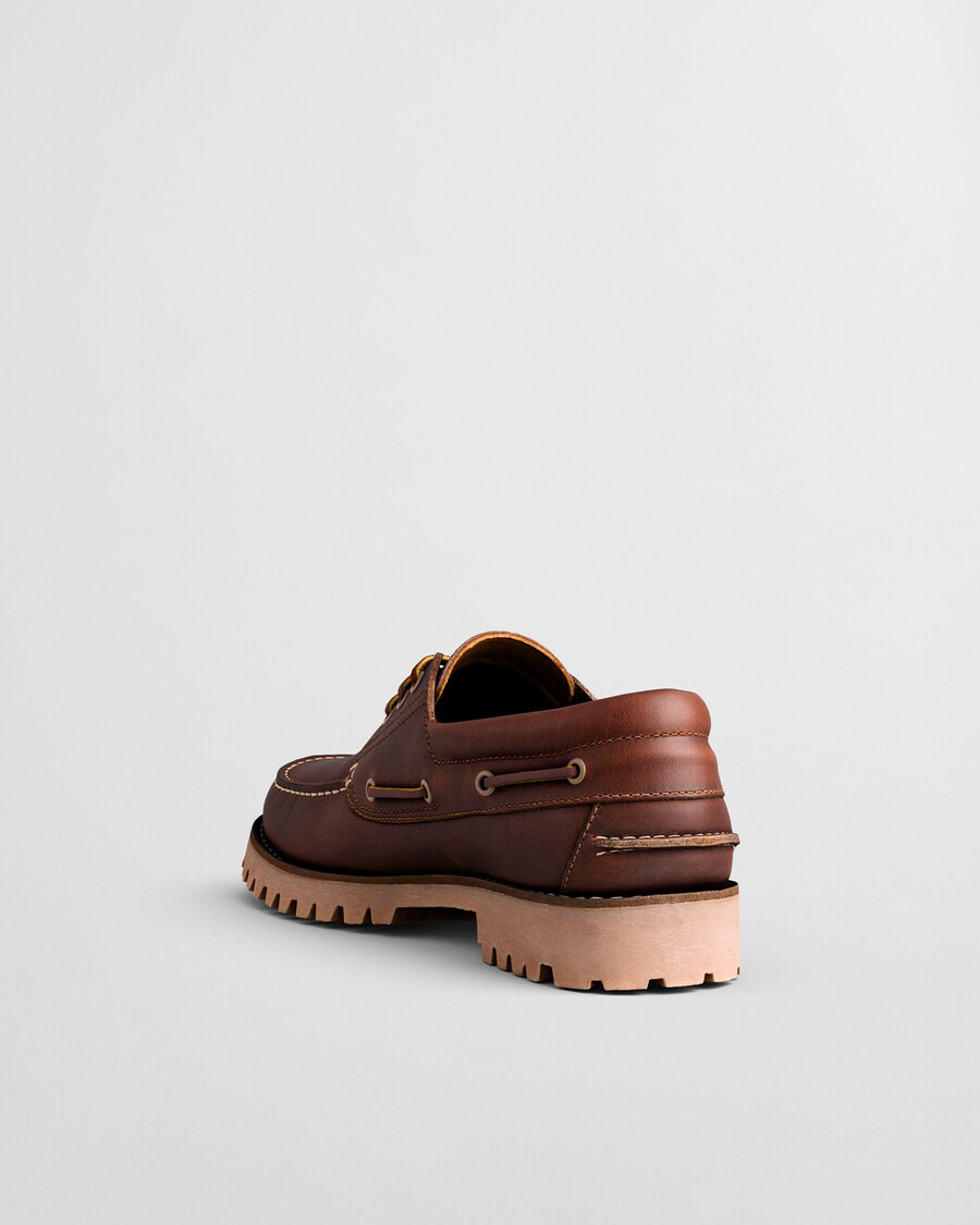 tratton lage veterschoenen - cognac