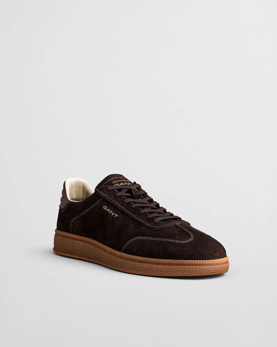 cuzmo suède sneakers - donkerbruin