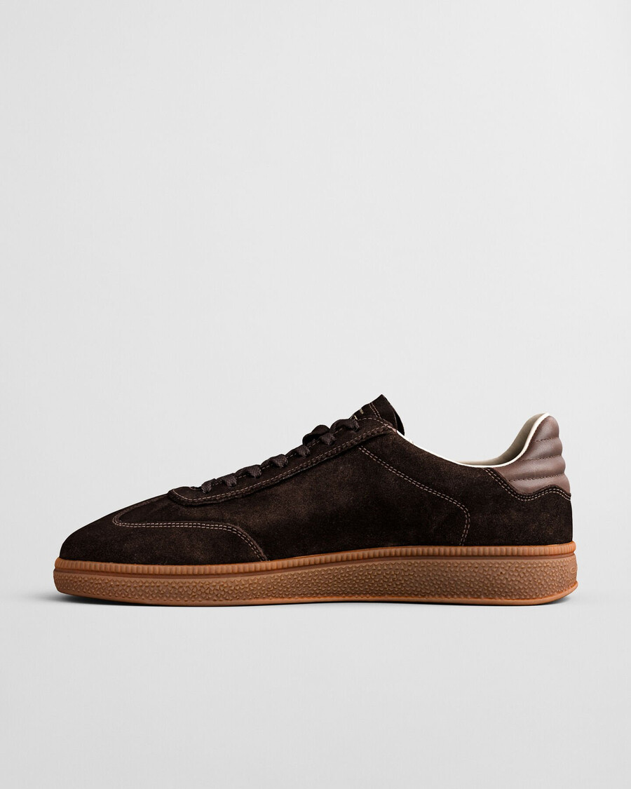 cuzmo suède sneakers - donkerbruin