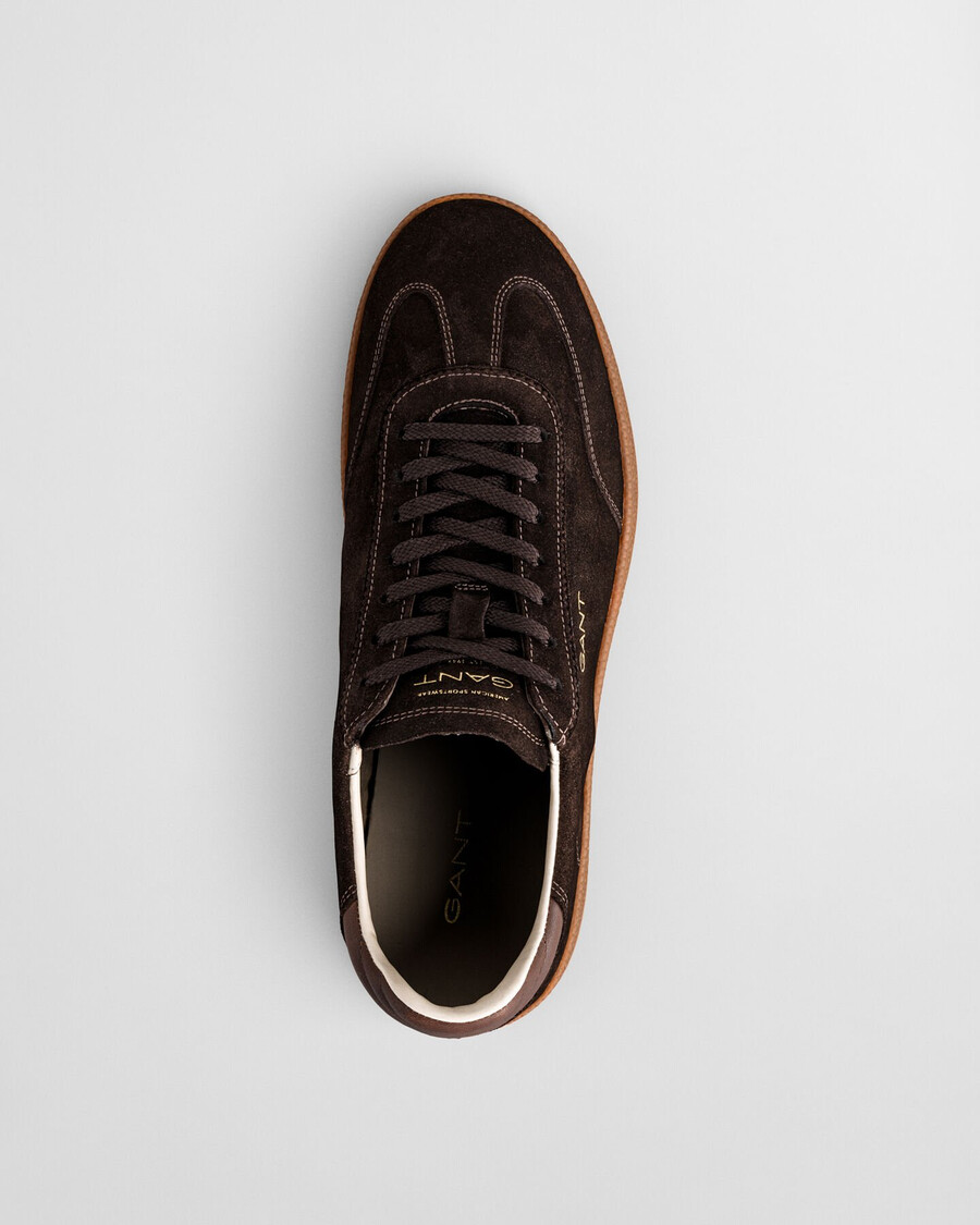 cuzmo suède sneakers - donkerbruin
