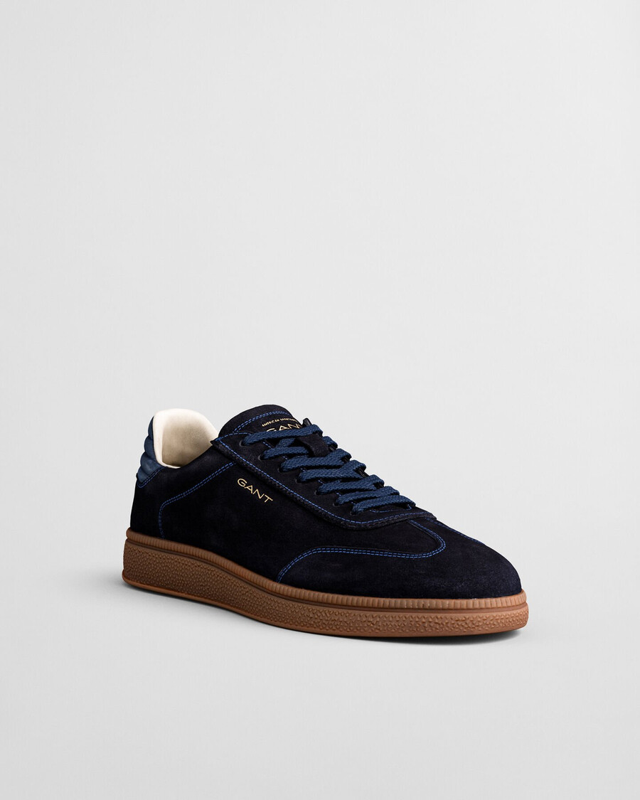 cuzmo suède sneakers - marineblauw