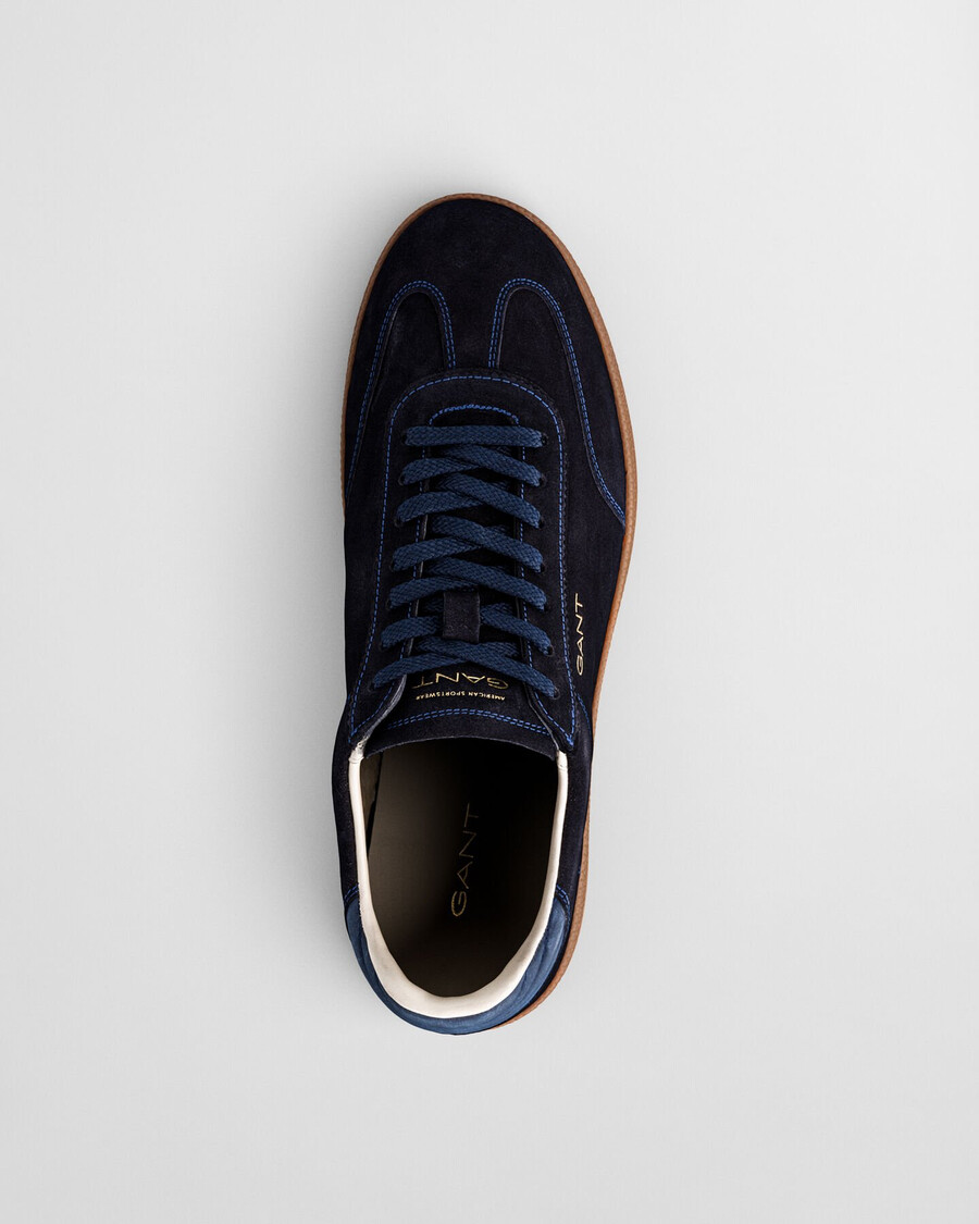 cuzmo suède sneakers - marineblauw