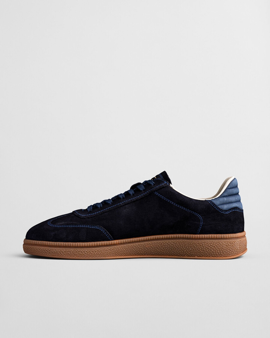 cuzmo suède sneakers - marineblauw