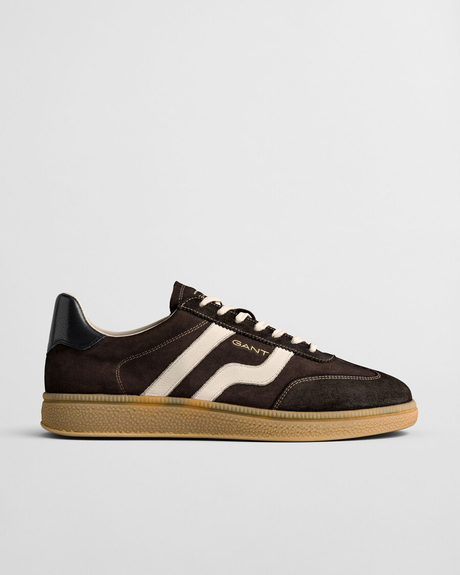 cuzmo suède sneakers - donkerbruin