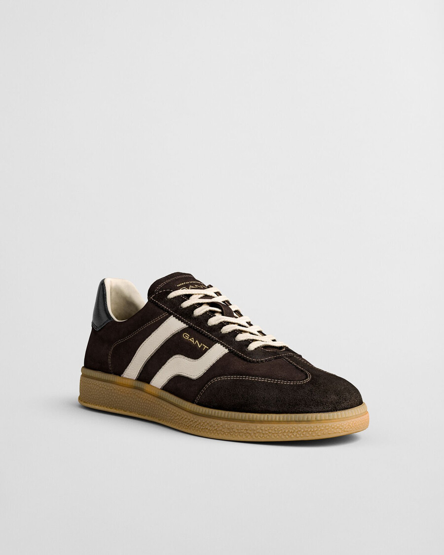 cuzmo suède sneakers - donkerbruin