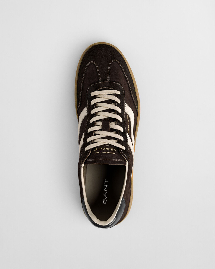 cuzmo suède sneakers - donkerbruin