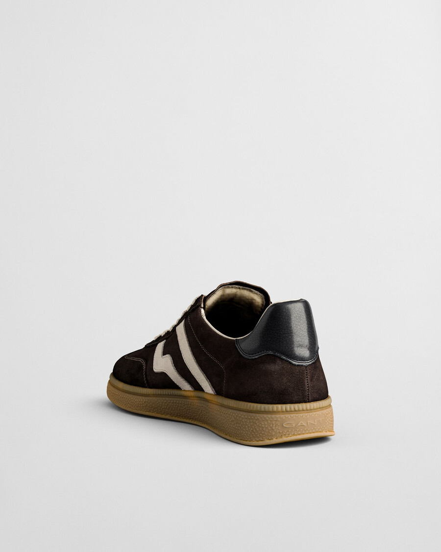cuzmo suède sneakers - donkerbruin
