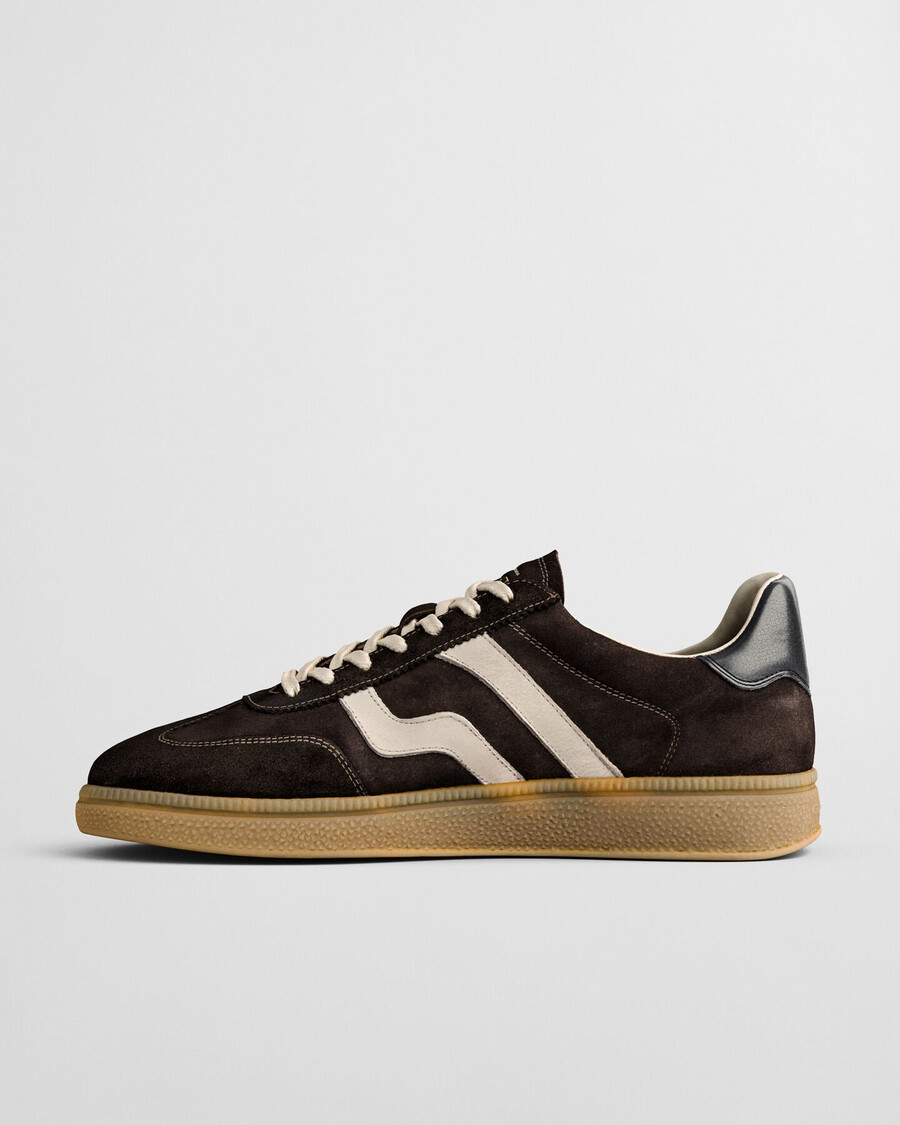cuzmo suède sneakers - donkerbruin