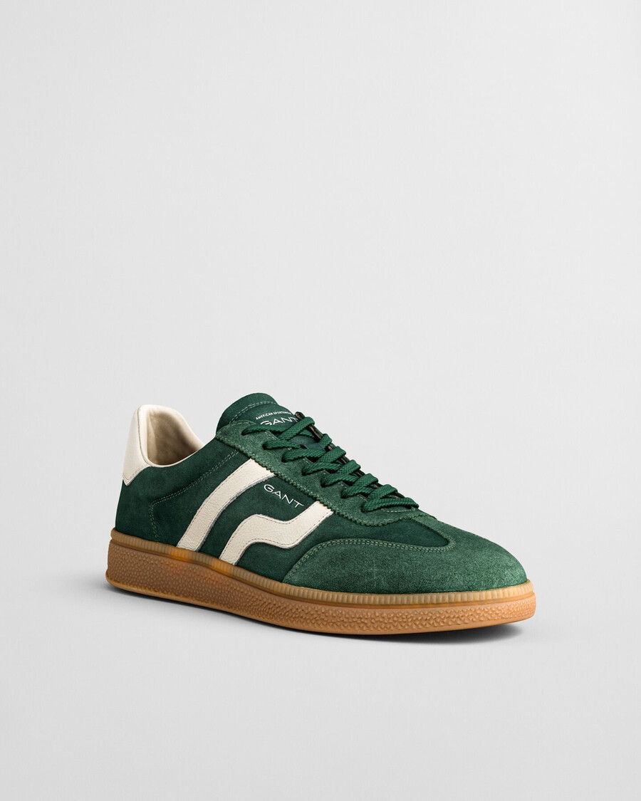 cuzmo suède sneakers - dennengroen