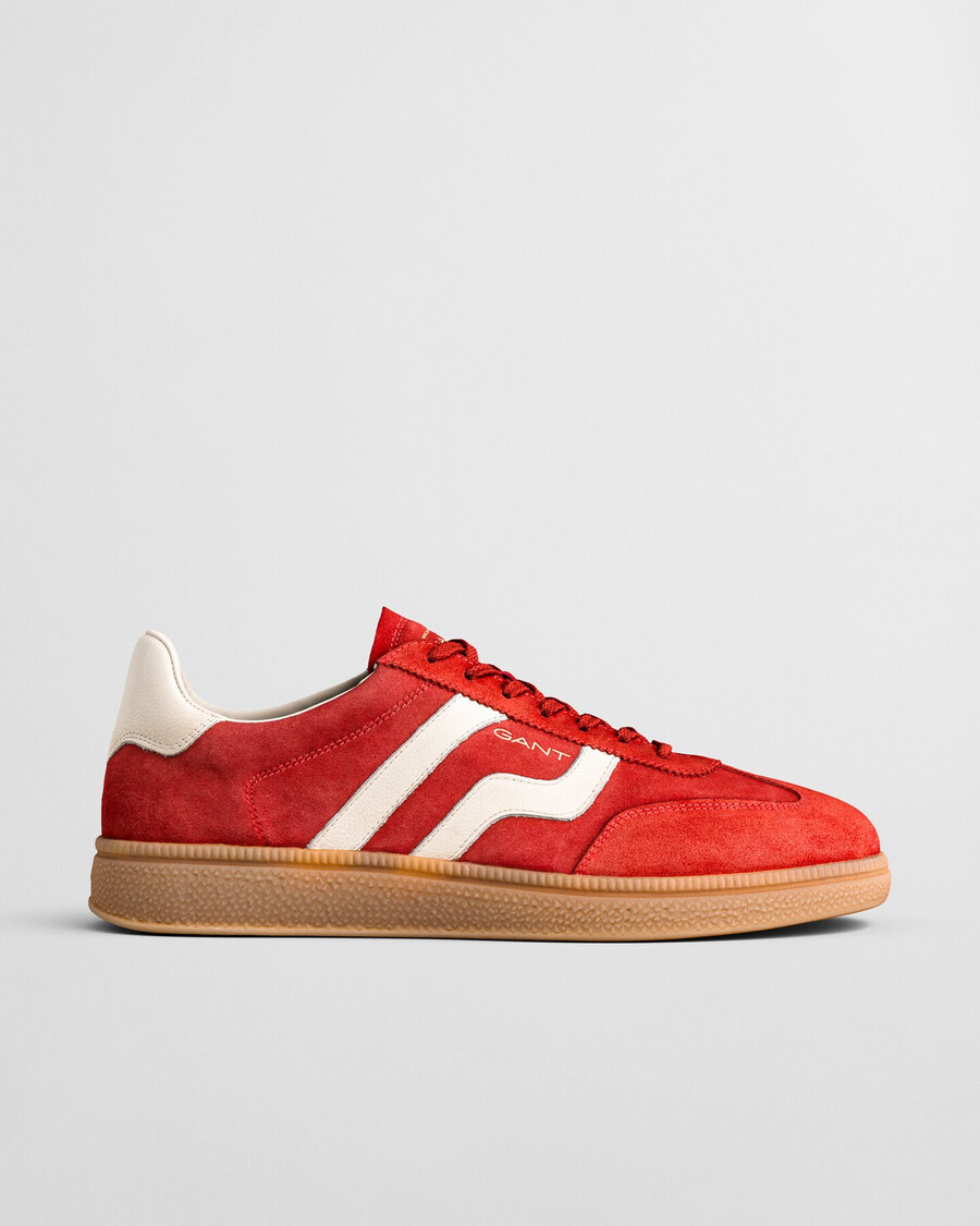cuzmo suède sneakers - opvallend rood
