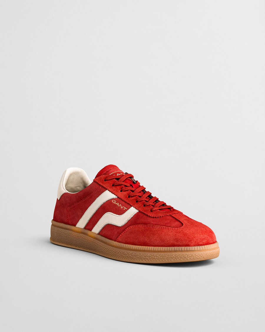 cuzmo suède sneakers - opvallend rood