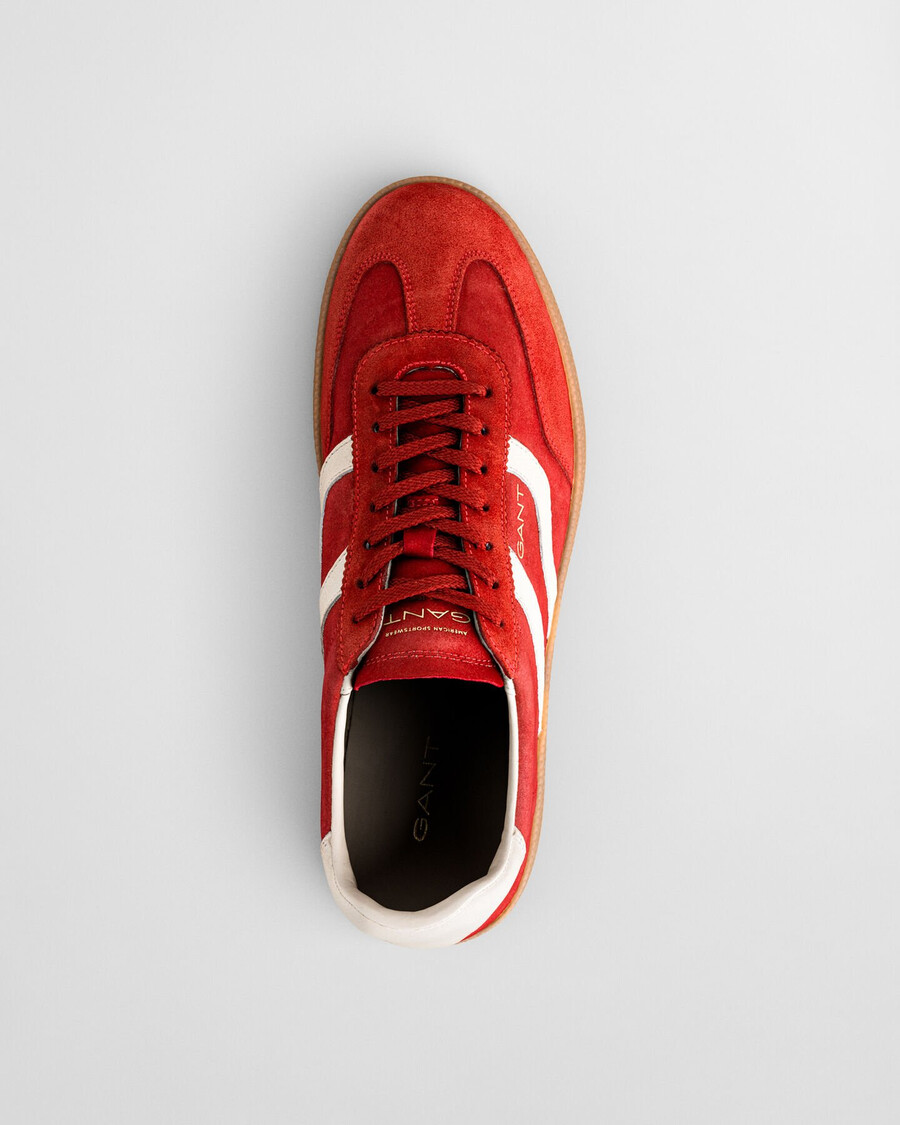 cuzmo suède sneakers - opvallend rood