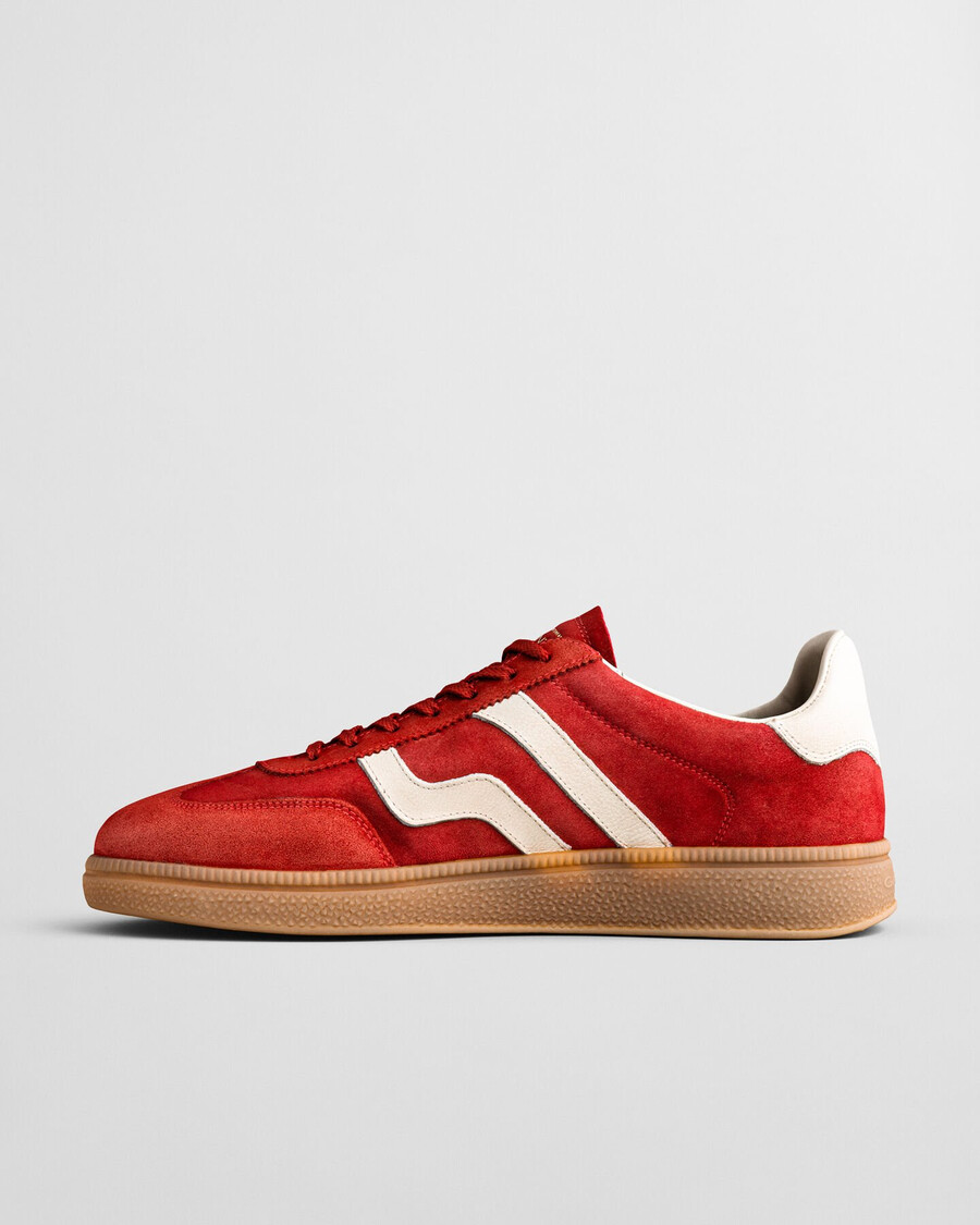 cuzmo suède sneakers - opvallend rood