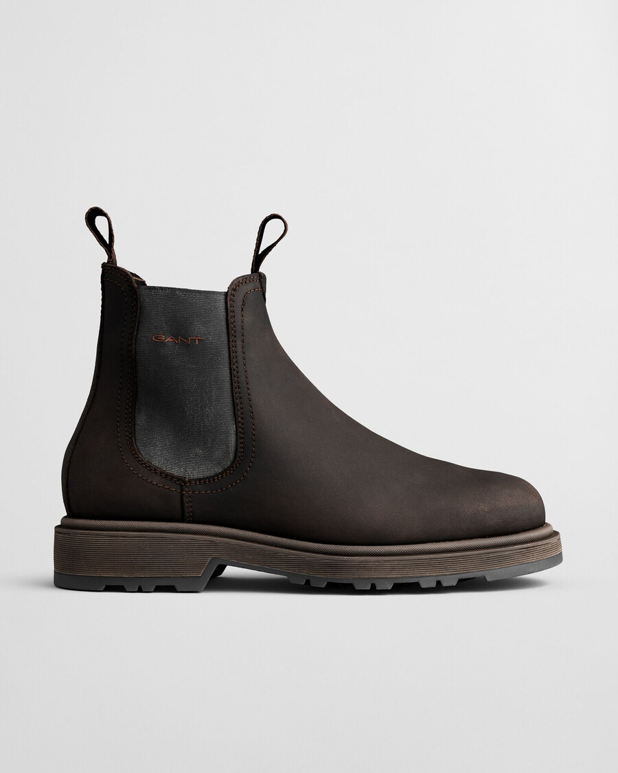 blisdor leren chelsea boots - donkerbruin