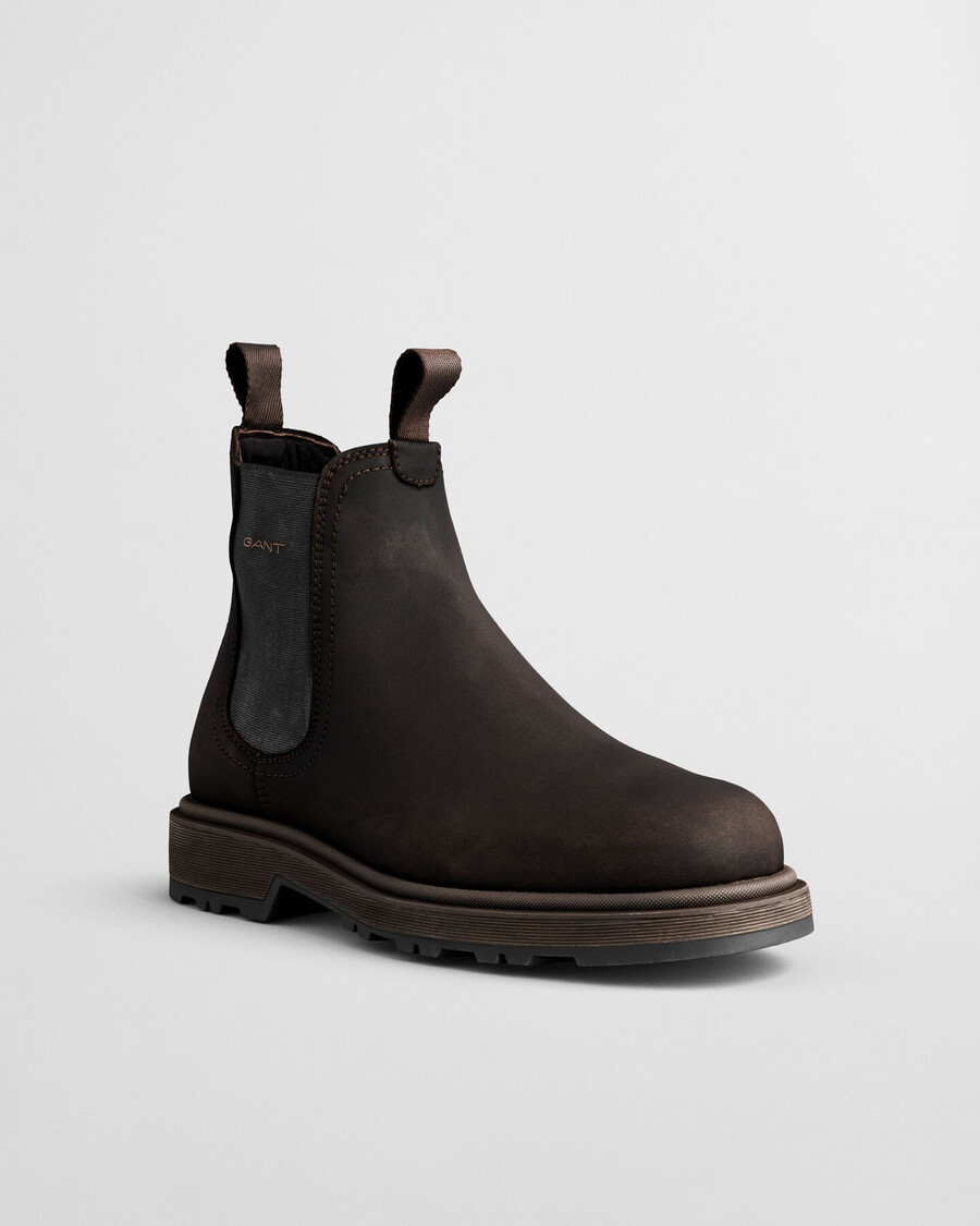 blisdor leren chelsea boots - donkerbruin