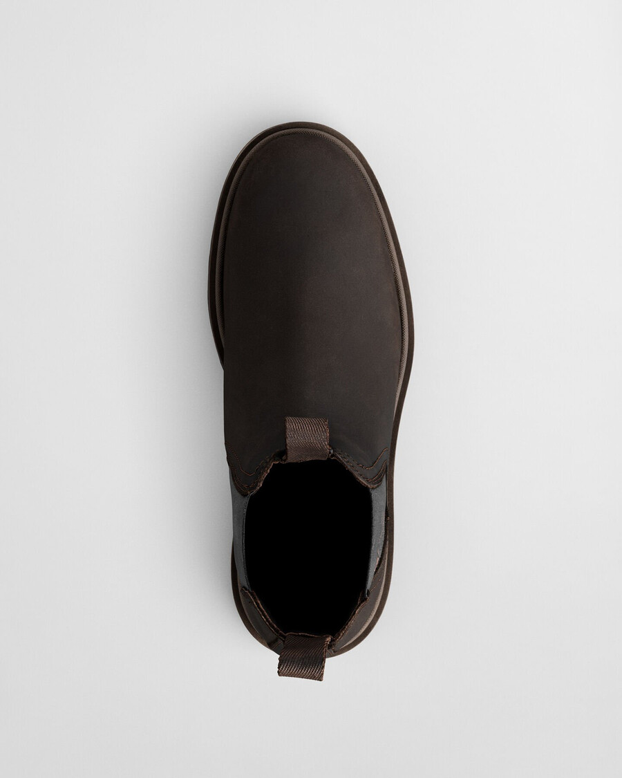 blisdor leren chelsea boots - donkerbruin
