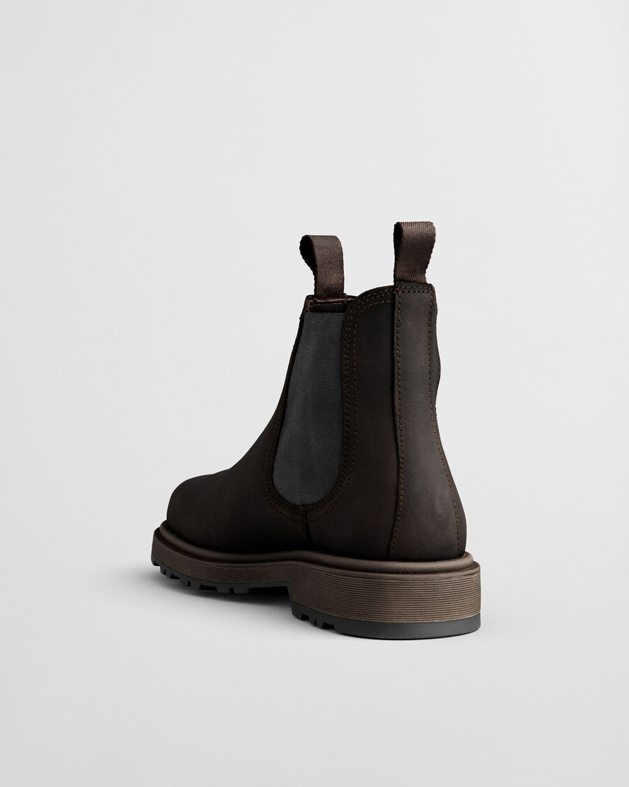 blisdor leren chelsea boots - donkerbruin