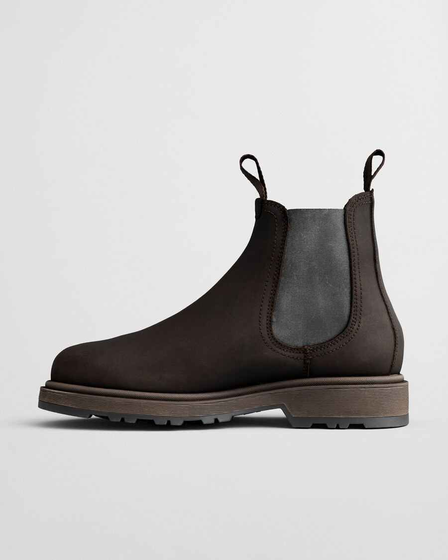 blisdor leren chelsea boots - donkerbruin
