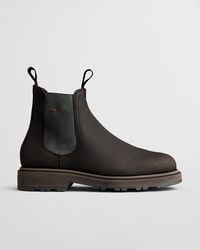 blisdor leren chelsea boots - donkerbruin