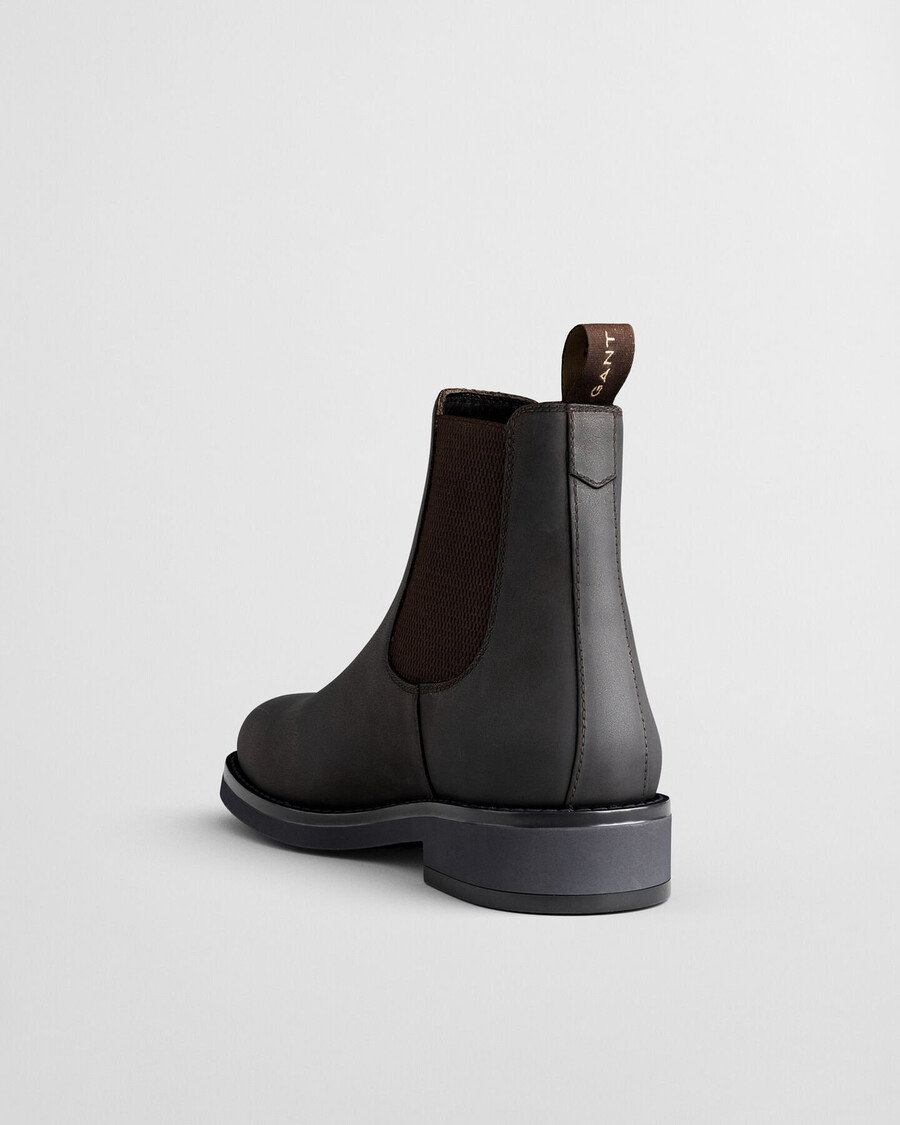 prepdale leren chelsea boots - donkerbruin