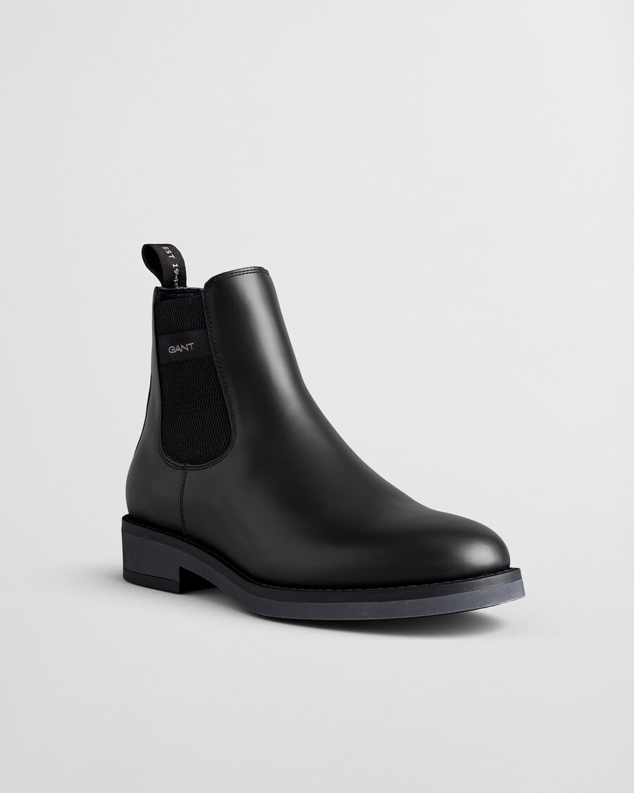prepdale leren chelsea boots - zwart