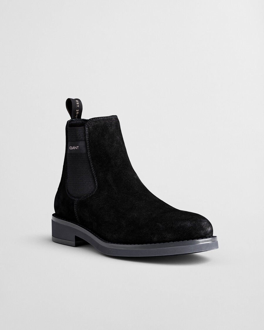 prepdale suède chelsea boots - zwart