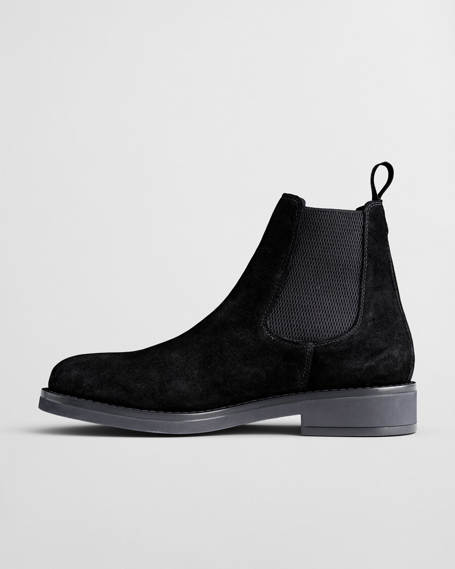 prepdale suède chelsea boots - zwart