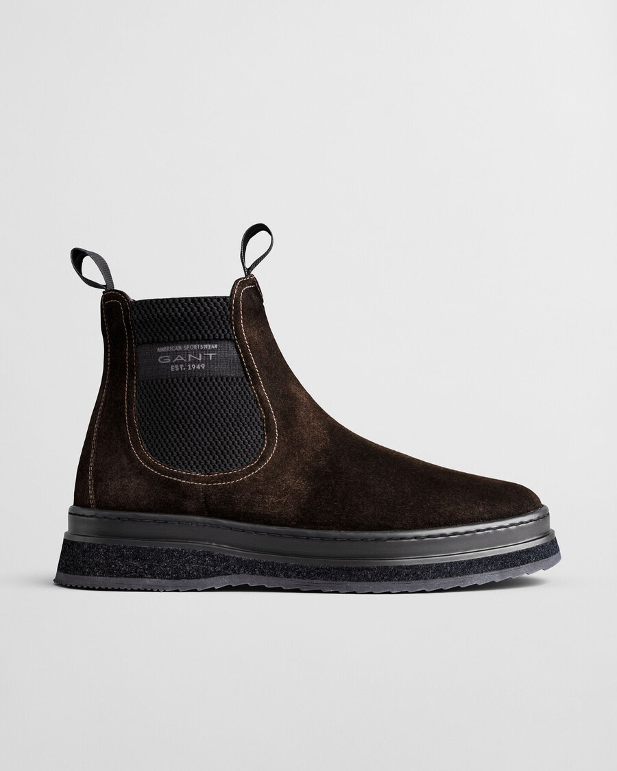 blistown suède chelsea boots - donkerbruin