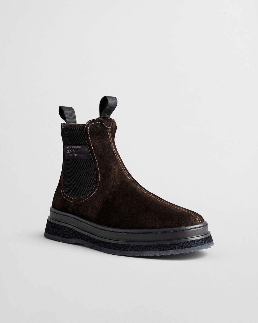 blistown suède chelsea boots - donkerbruin