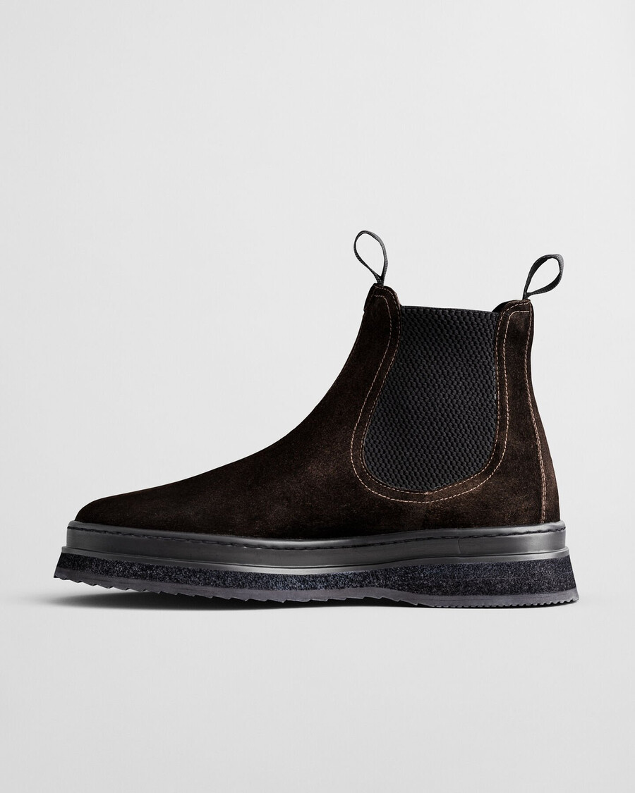 blistown suède chelsea boots - donkerbruin