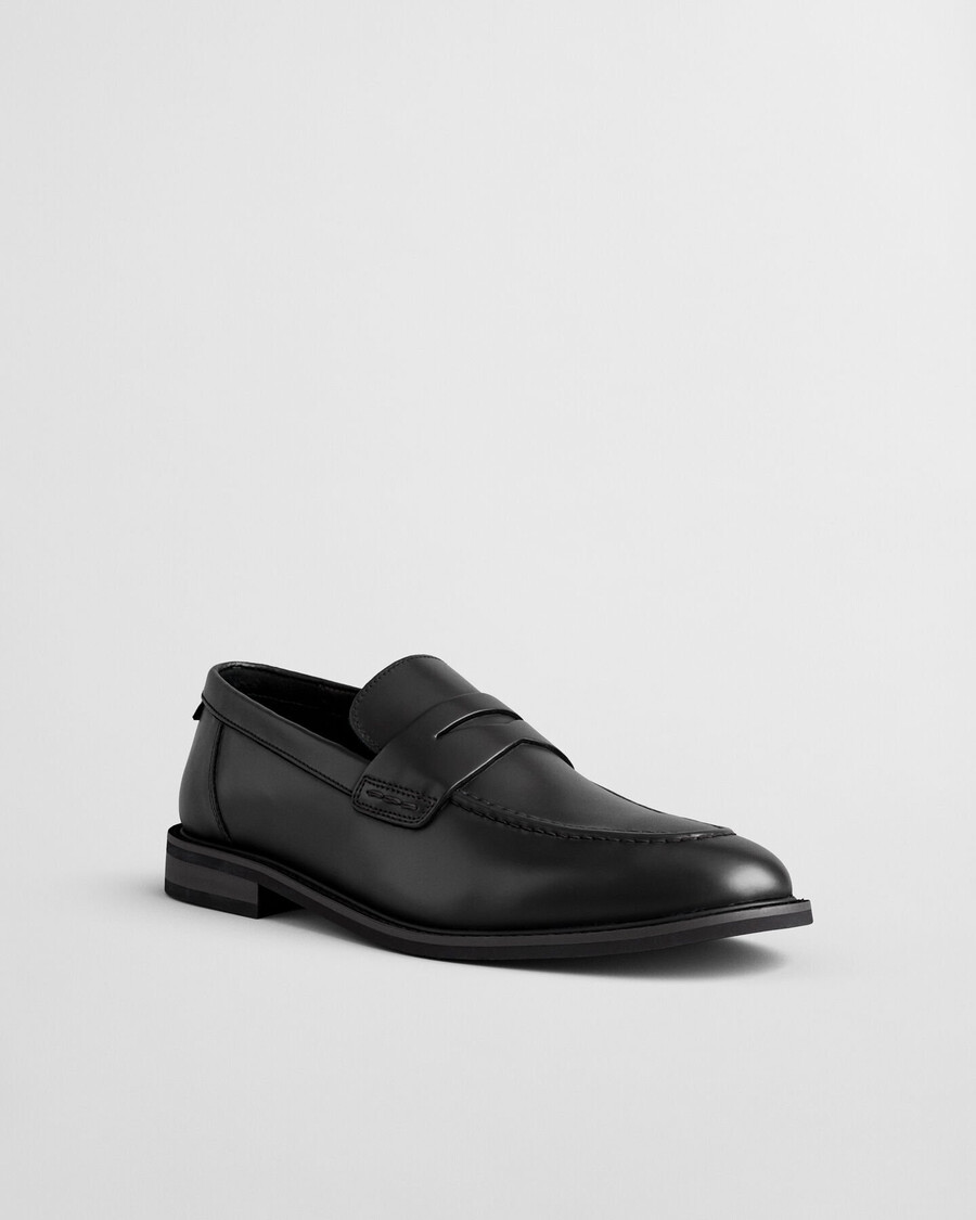 lozham leren loafers - zwart