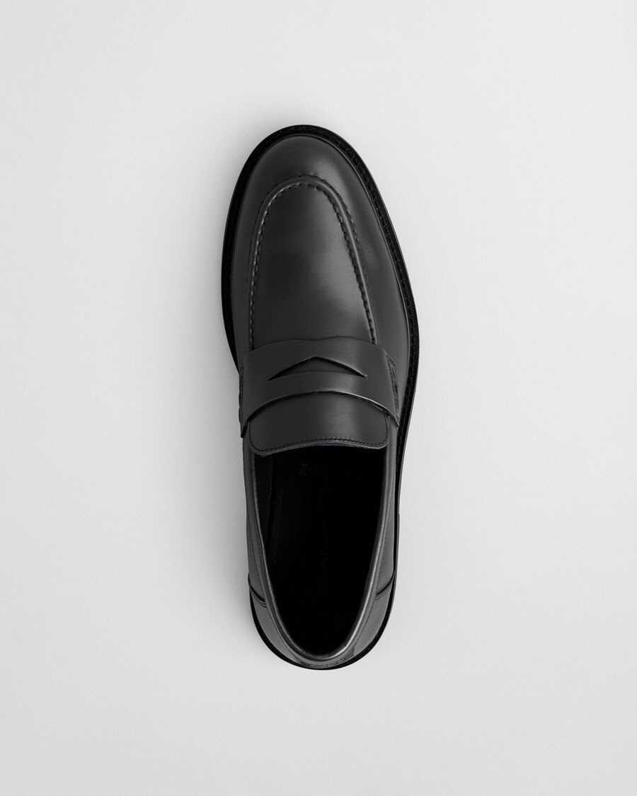 lozham leren loafers - zwart