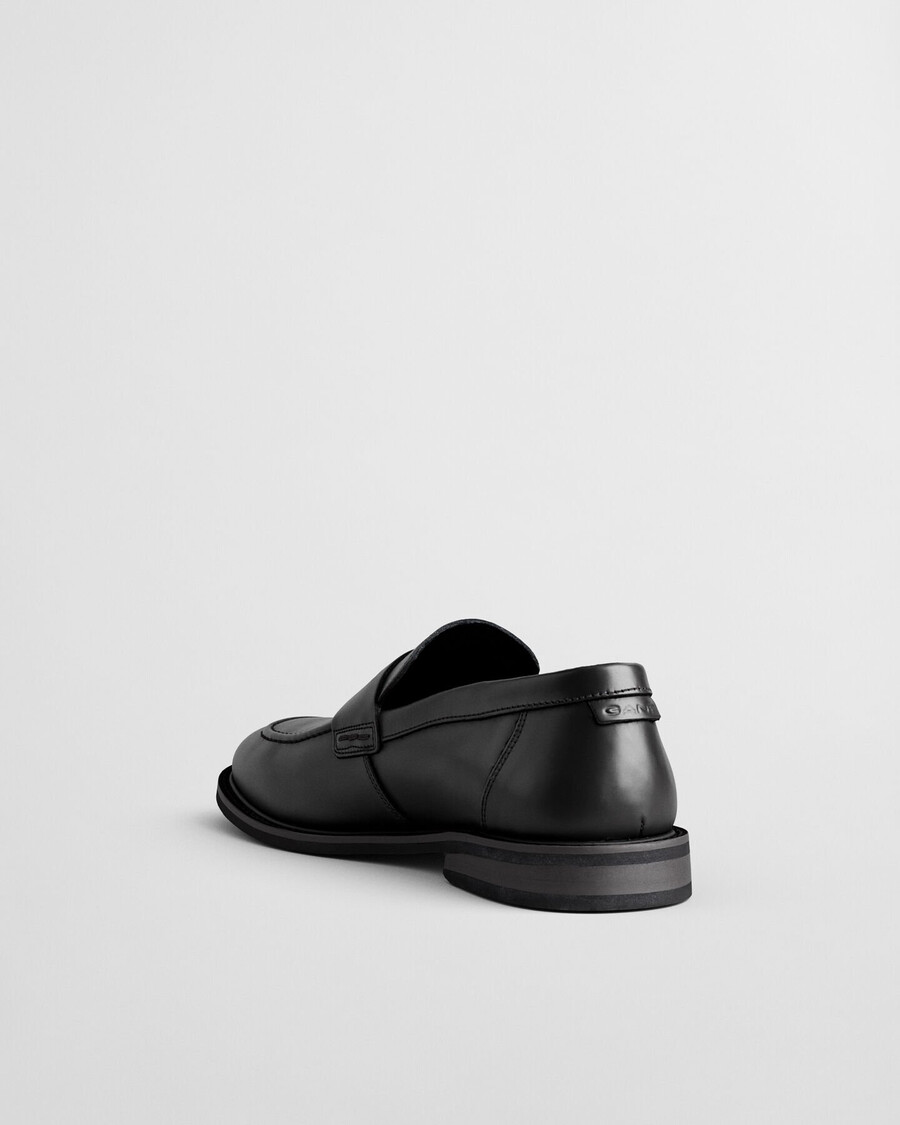 lozham leren loafers - zwart