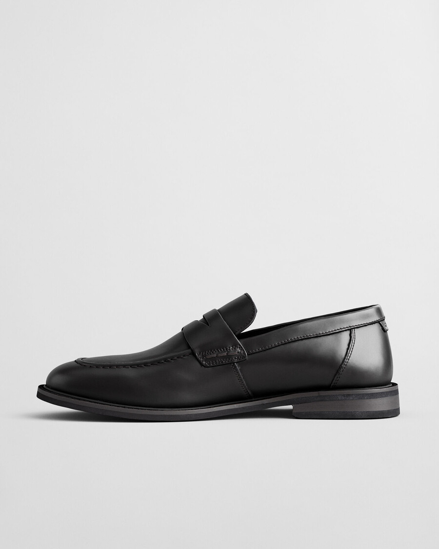 lozham leren loafers - zwart