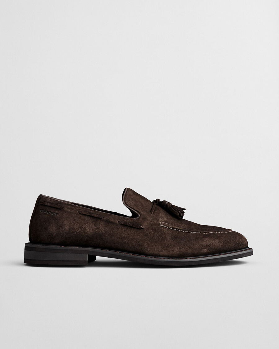 lozham suède loafers - donkerbruin