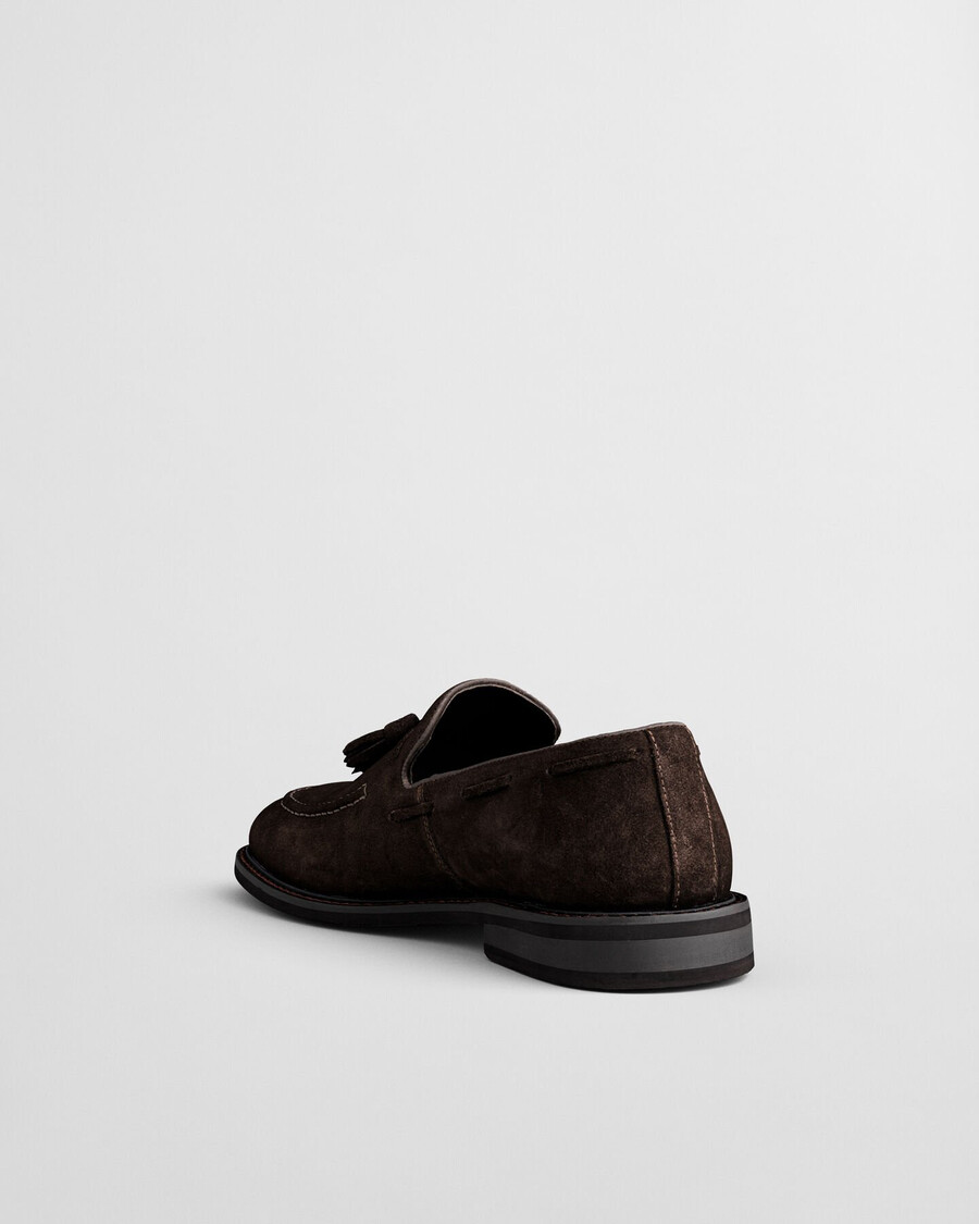 lozham suède loafers - donkerbruin